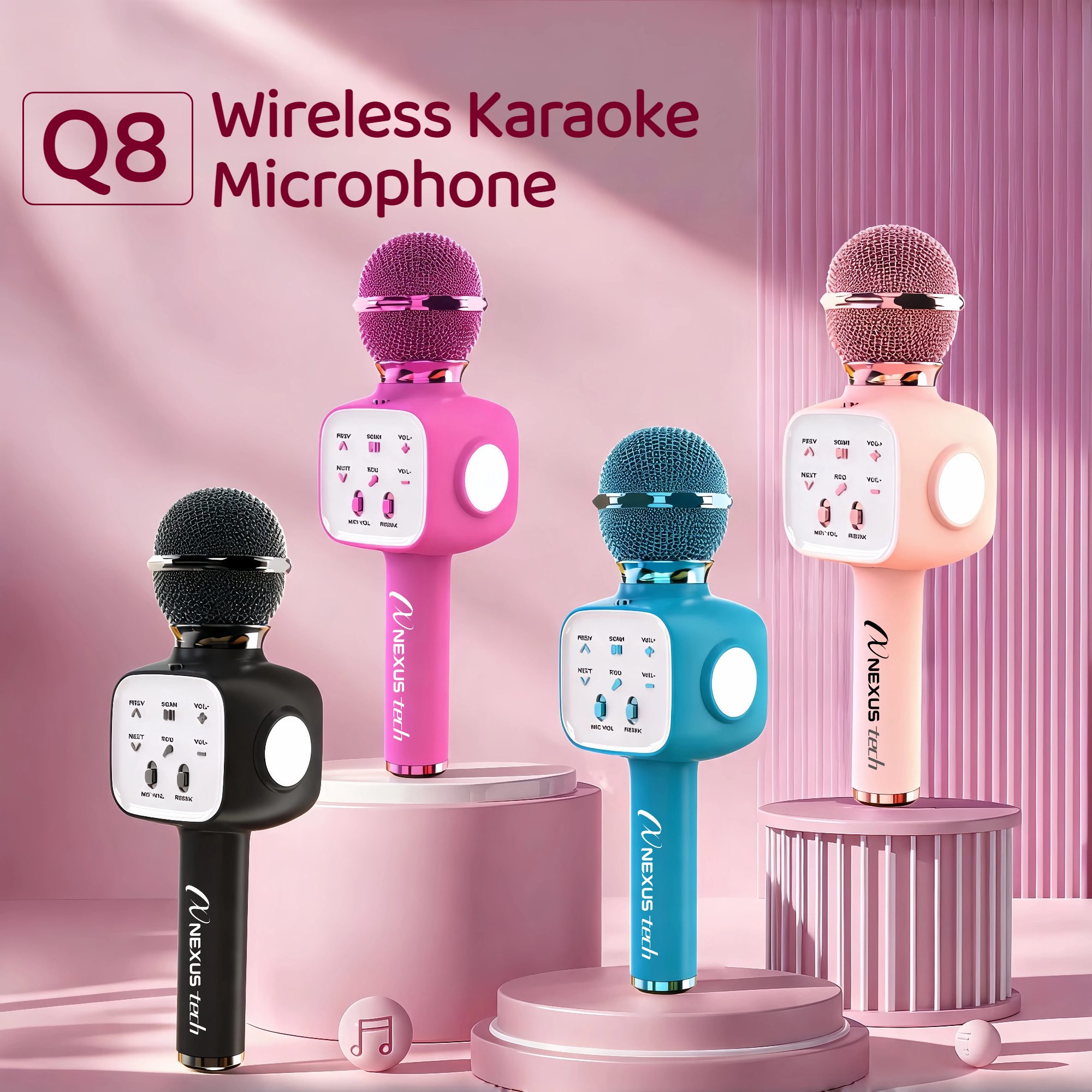 Speaker Kit - Wireless Bluetooth 5.2 Karaoke Microphone Portable