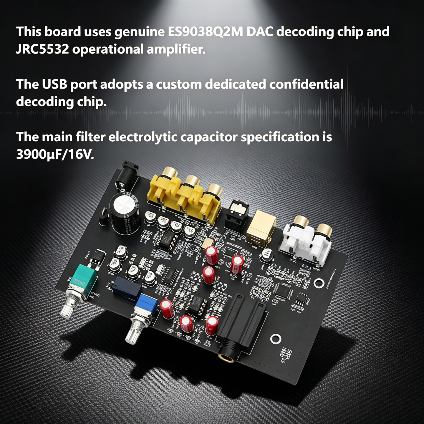YJCO ES9038Q2M HiFi DAC Decode - Hifi Amplifier Board ulasan dan harga