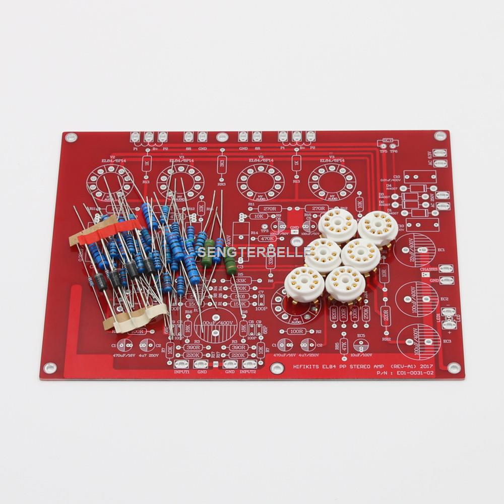 HiFi EL84 +ECF80 Stereo Push-P - Hifi Amplifier Board ulasan dan harga