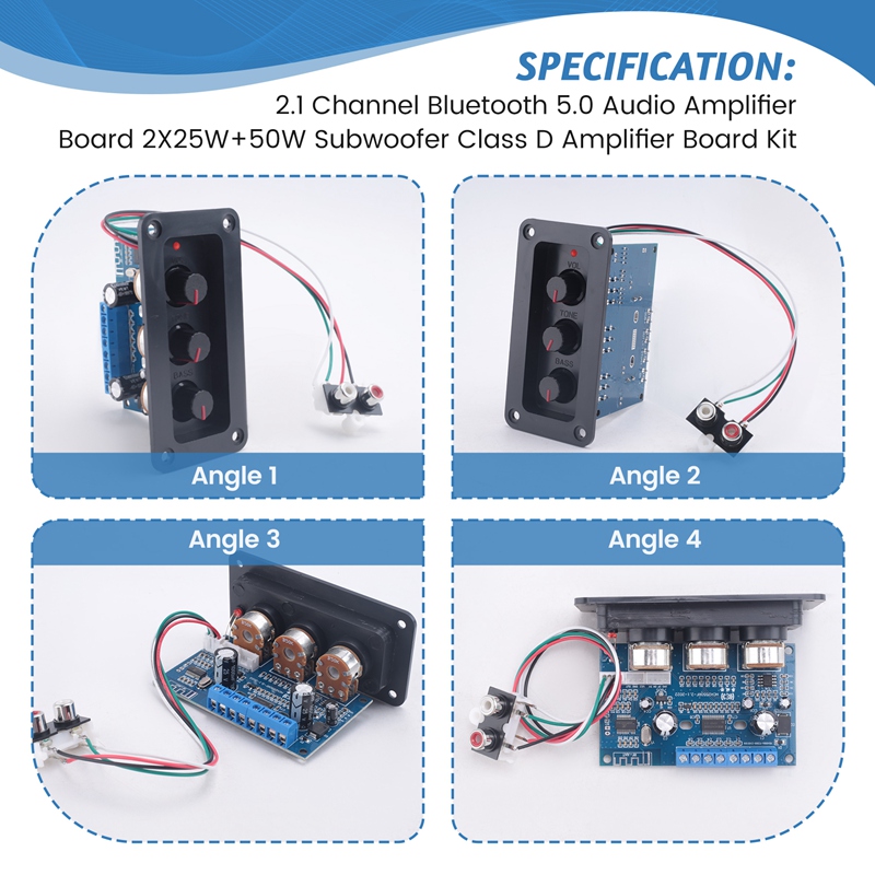 2.1 Channel Bluetooth 5.0 Audi - Audio Amplifier Board ulasan dan harga