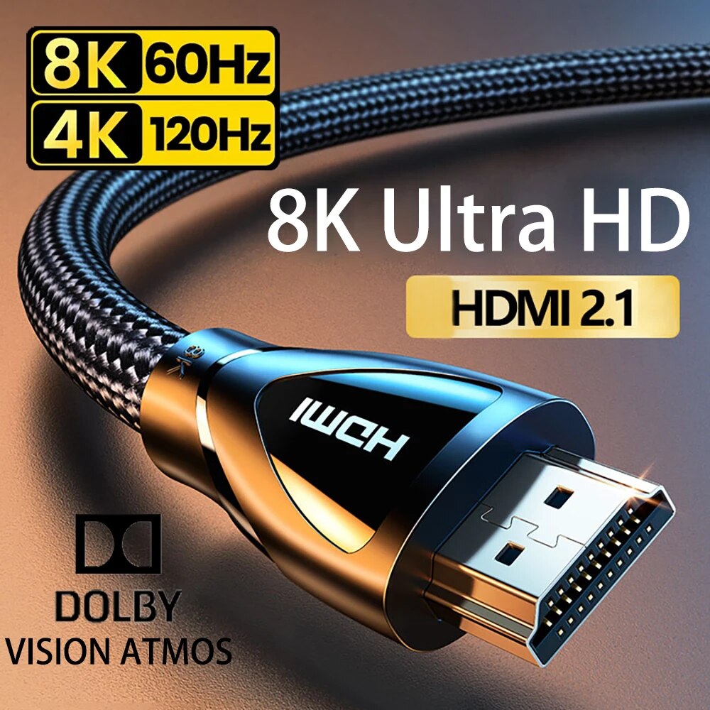 HDMI-Compatible 2.1 Cable Ultr - Mdi Cable ulasan dan harga