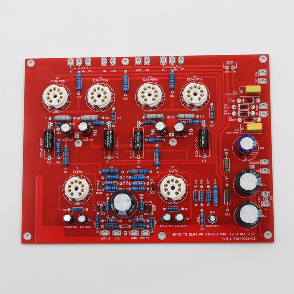 HiFi EL84+ECF80 Stereo Push Pu - Hifi Amplifier Board ulasan dan harga