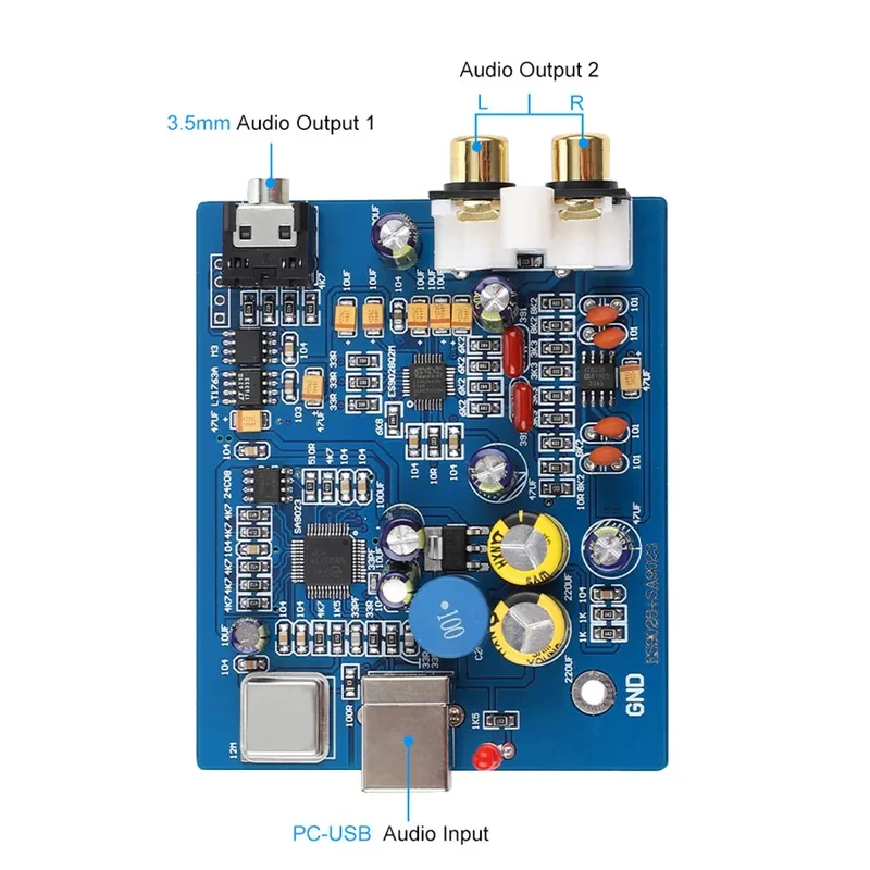 YJ00130 USB Decoder Board ES90 - Audio Amplifier Board ulasan dan harga
