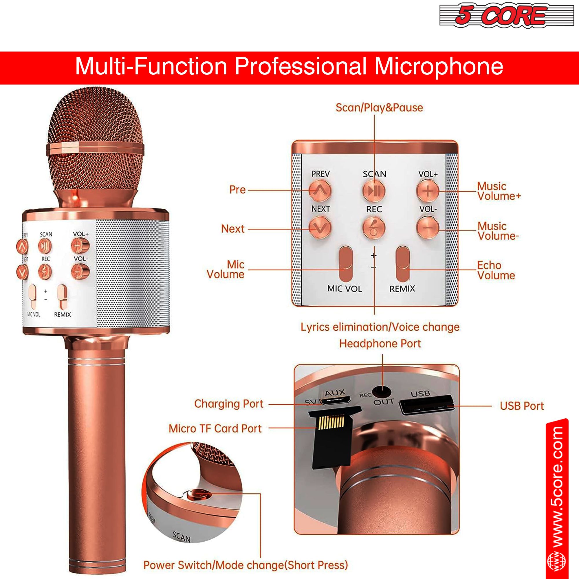 Microphone Wireless Karaoke Mi - Speaker Wire ulasan dan harga