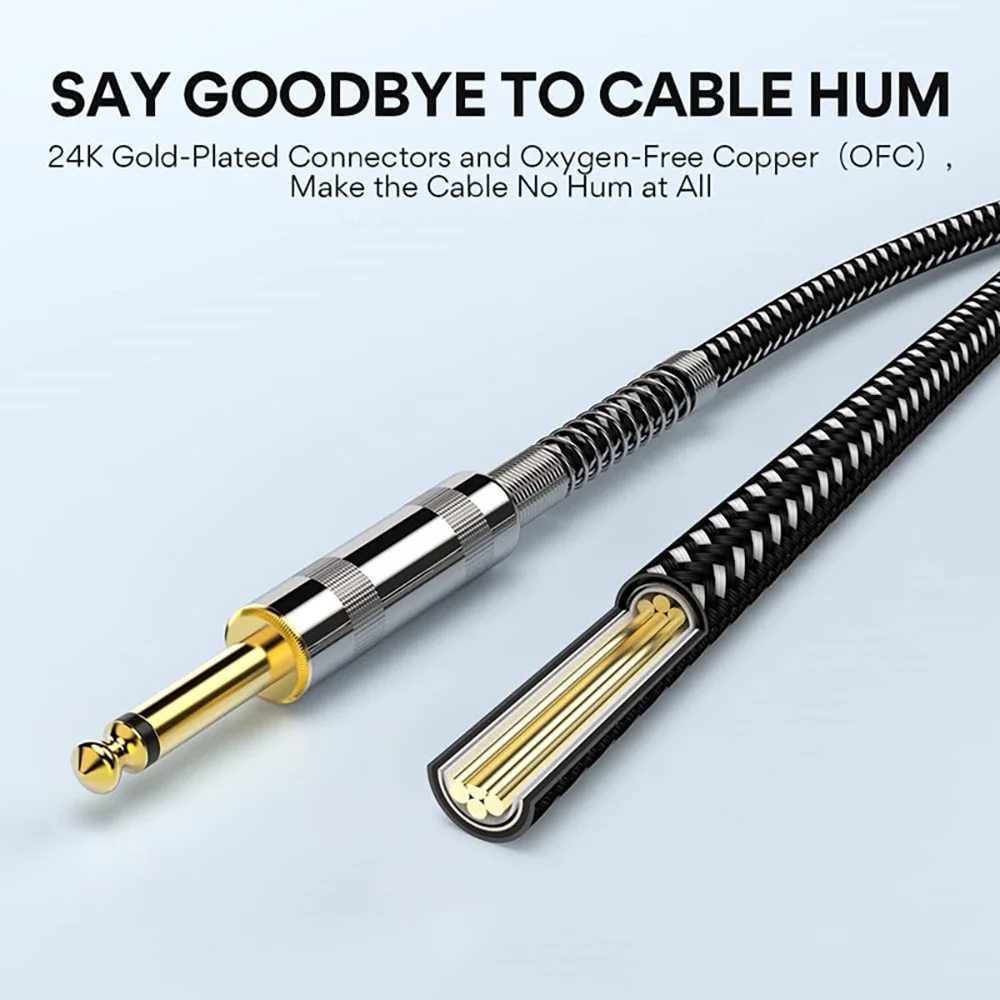 6.35mm Audio Cables TRS 1/4 in - Trs Cable ulasan dan harga