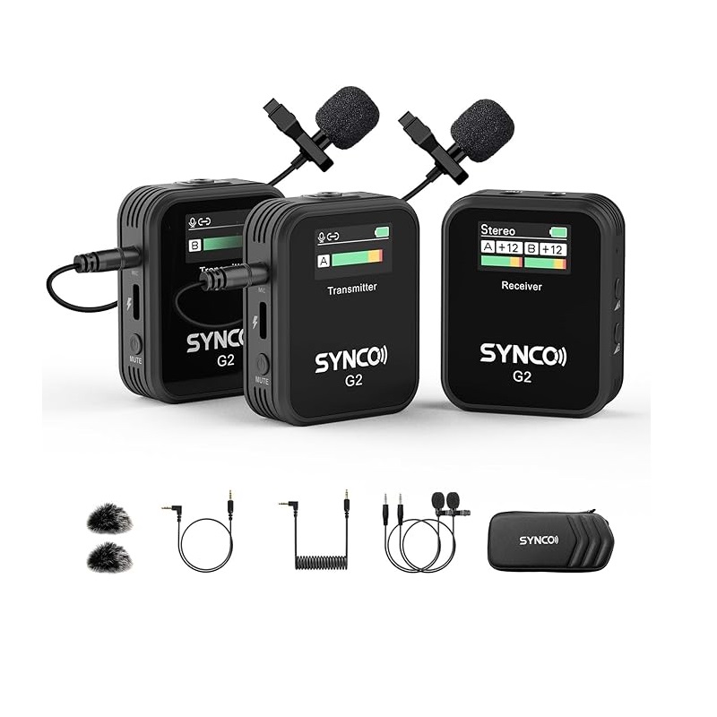 SYNCO Wireless Lavalier Microp - Condenser Microphone Kit ulasan dan harga