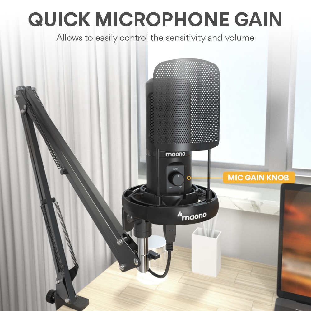 MAONO Professional Microphone  - Condenser Microphone Kit ulasan dan harga