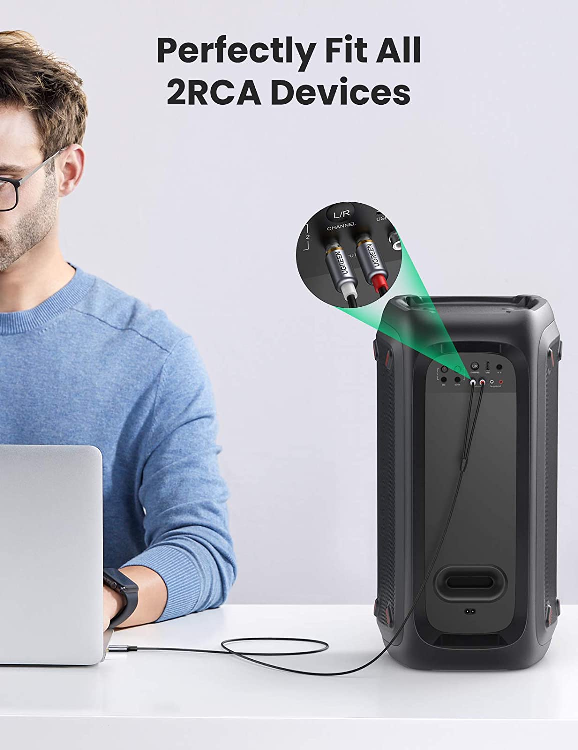 UGREEN USB C to RCA Audio Cabl - Audio Cable Rca ulasan dan harga