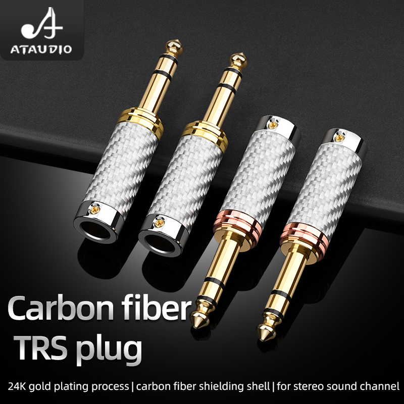 ATAUDIO 4PCS 6.5mm Plug Rhodiu - Trs Cable ulasan dan harga