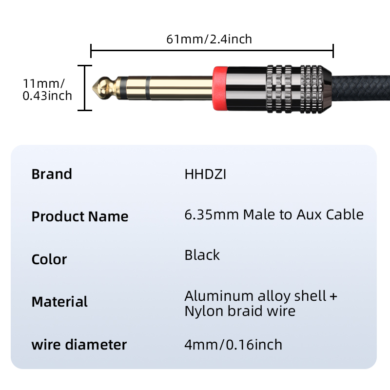 6.35mm TRS Guitar Cable Stereo - Trs Cable ulasan dan harga