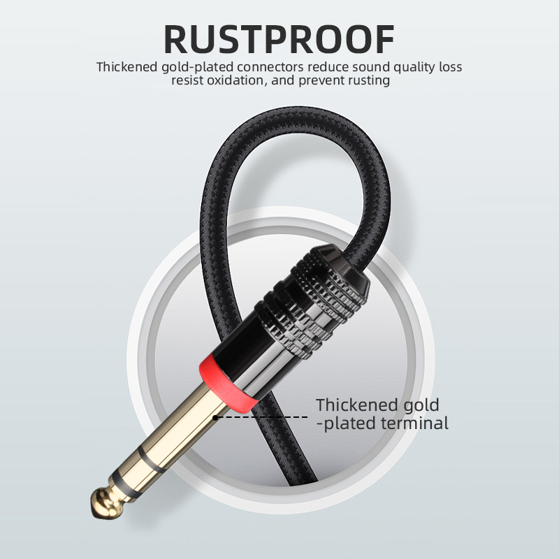 6.35mm TRS Guitar Cable Stereo - Trs Cable ulasan dan harga
