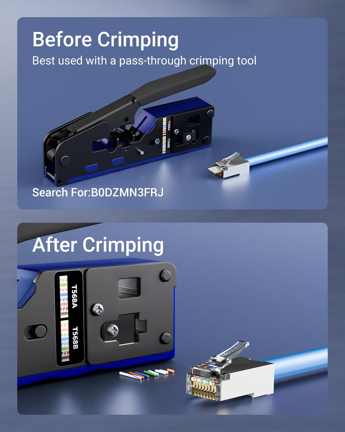 Cat 6 Shielded Pass Through RJ - Rj45 Jack ulasan dan harga