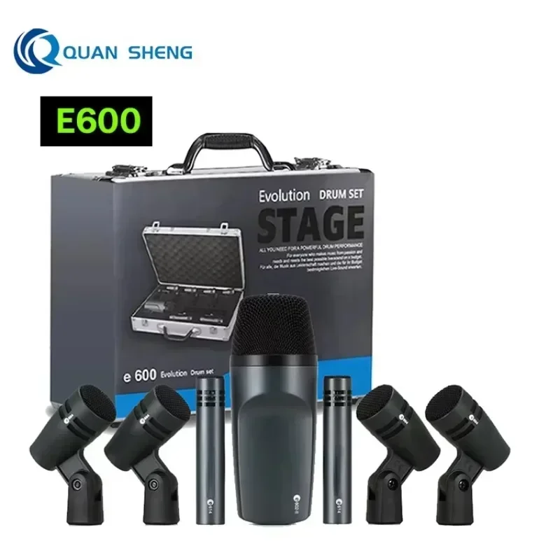 In stock  E600 Drum Microphone - Condenser Microphone Kit ulasan dan harga