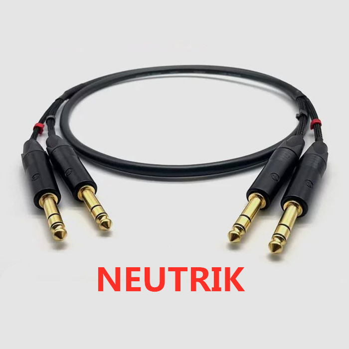 1 meter 11 NEUTRIK 6.35mm TRS  - Trs Cable ulasan dan harga