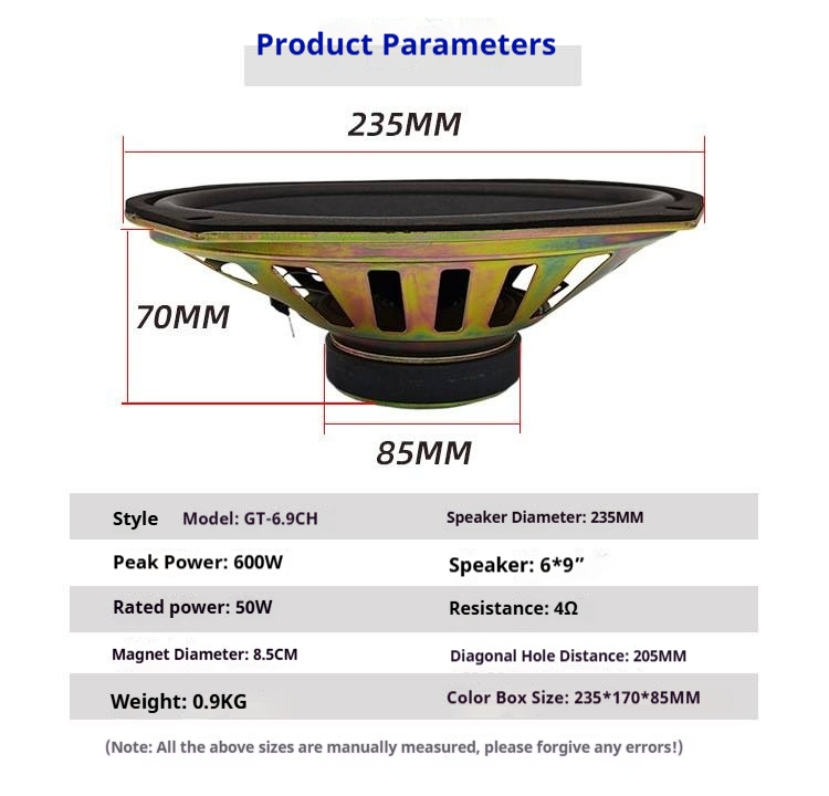 1PC 6x9 Inch Car Coaxial Speak - Speaker Driver ulasan dan harga