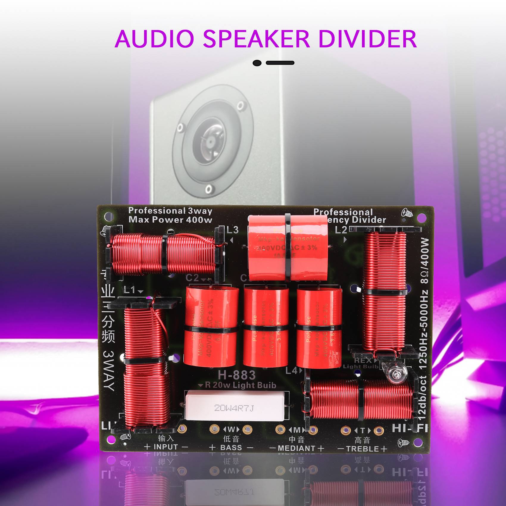Excellent-400W 3 Way Crossover - Speaker Crossover ulasan dan harga