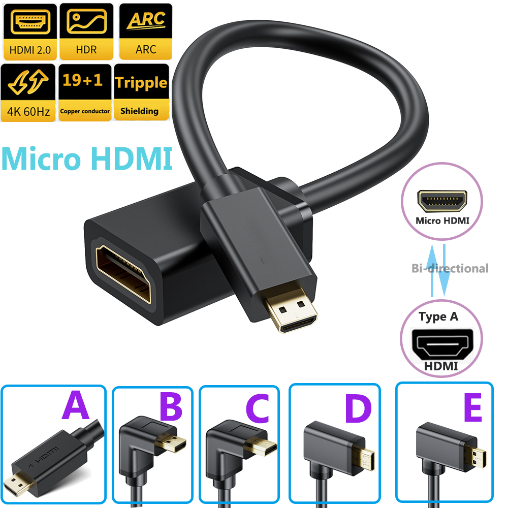 4K Micro HDMI to HDMI Cable Ad - Mdi Cable ulasan dan harga