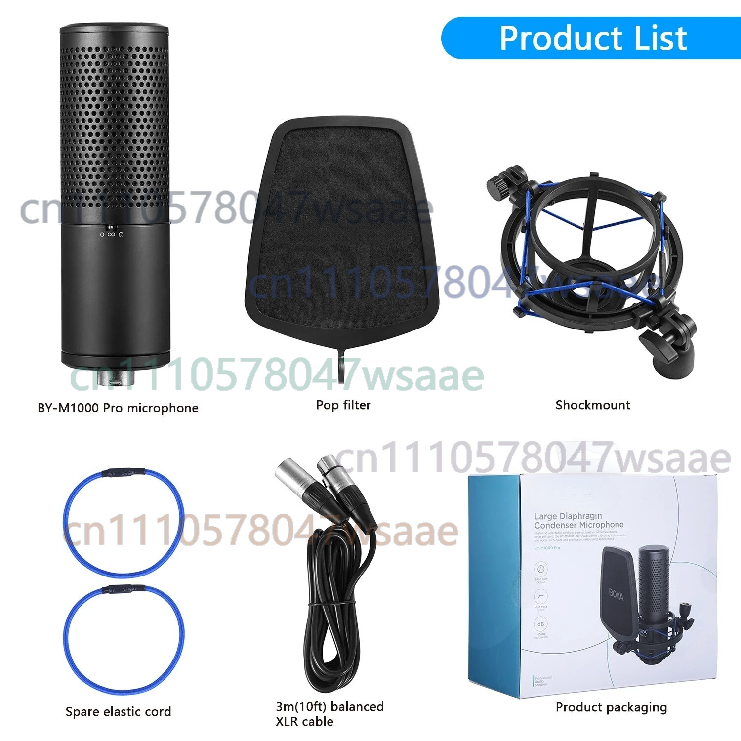 For BOYA BY-M1000 PRO Large Di - Condenser Microphone Kit ulasan dan harga