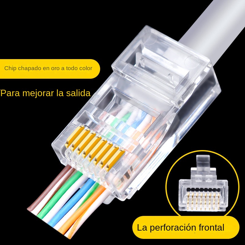 100pcs Cat6 Cat6e CAT5e RJ45 C - Rj45 Jack ulasan dan harga