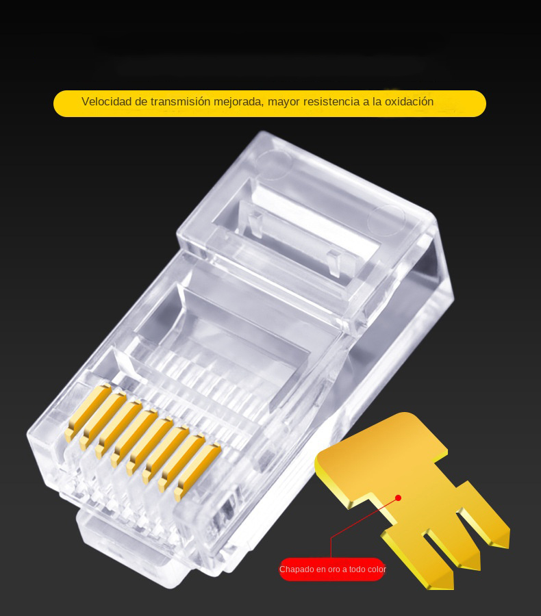 100pcs RJ45 Cat6 Cat5e Pass Th - Rj45 Jack ulasan dan harga