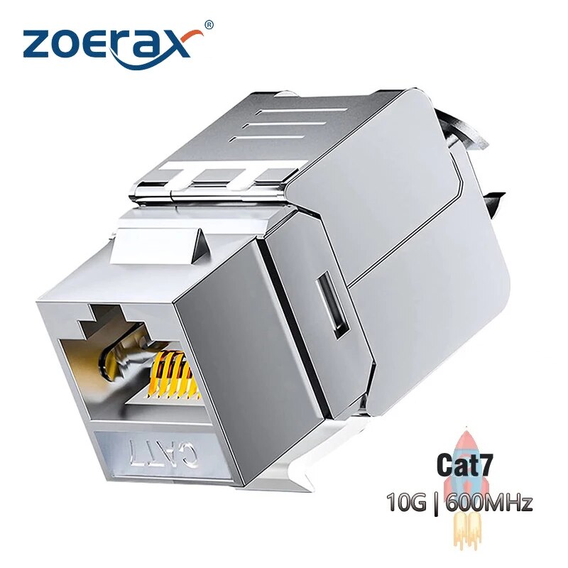 ZOERAX Cat6a Cat7 Keystone Jac - Rj45 Jack ulasan dan harga