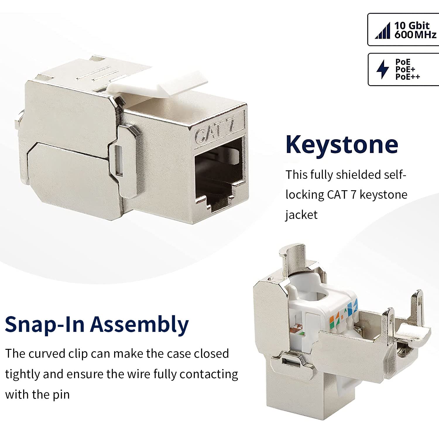 ZOERAX Cat6a Cat7 Keystone Jac - Rj45 Jack ulasan dan harga