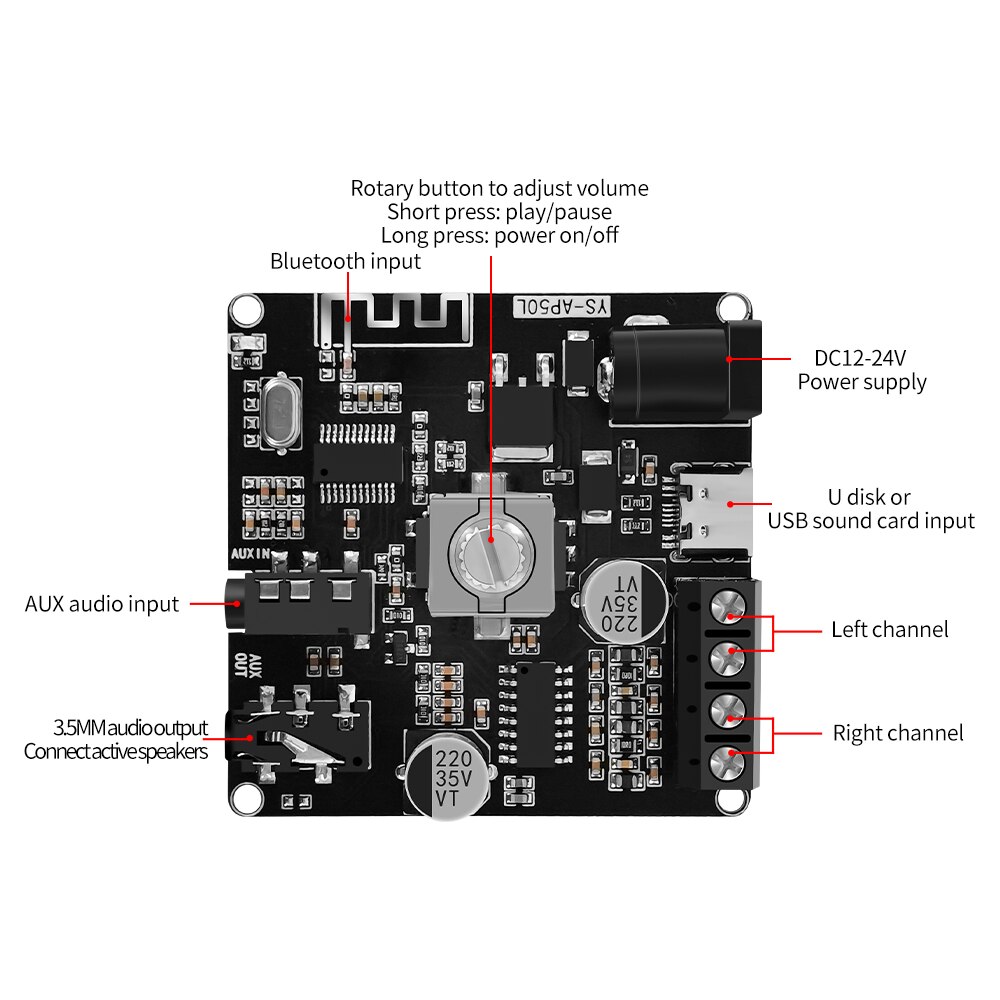 Power Amplifier Board Stereo D - Hifi Amplifier Board ulasan dan harga
